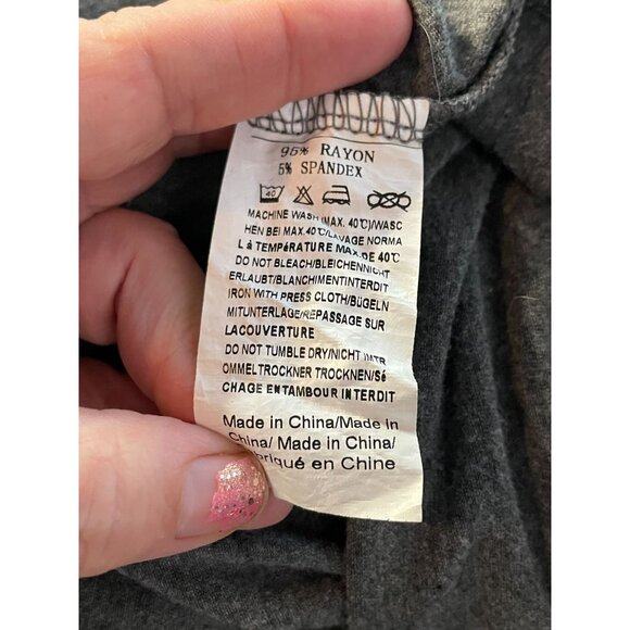 Ekouaer Maternity Labor Nursing Gown XXL short sleeve gray lace - Picture 7 of 7